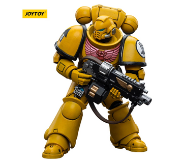 JOYTOY Warhammer 40k Imperial Fists, Imperial Fists Intercessors 1/18 Action Figure